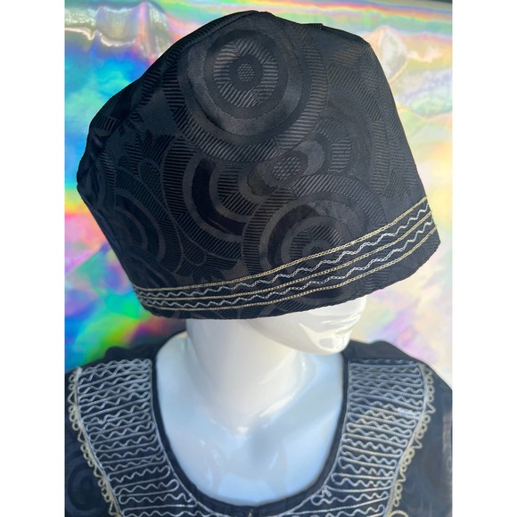 Black Three Piece Ring Design Dashiki Set by Rainbow - Picture 2 of 15